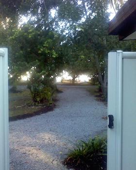 gate to the beach